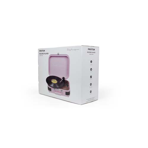 Prixton VC600 gramofon  Różowy 1PA16641 (1)