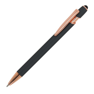 Ballpen Paris Deluxe Metal Rubberised Szary