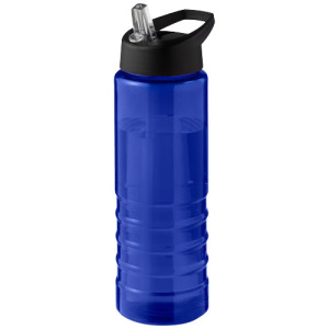 H2O Active® Eco Treble bidon z pokrywką z tutką o pojemności 750 ml  Niebieski