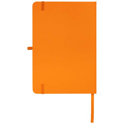 Teak notatnik A5 z twardą okładką z materiałów z recyklingu i stronami w linie Pomarańczowy 10601331 (3)