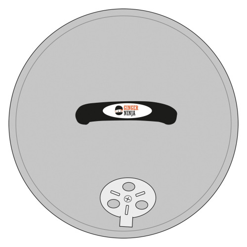 Grill 12" Srebrny, szary P422.292 