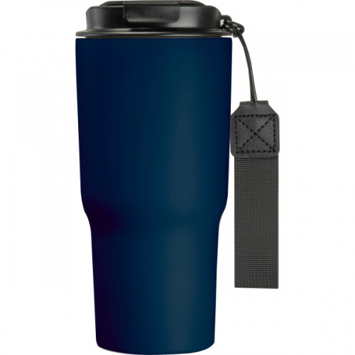 Kubek termiczny 550 ml ze stali z recyklingu DANA Granatowy 8523944 (4)