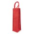 Jutowa torba na butelkę czerwony V7199-05  thumbnail