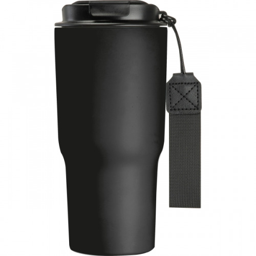 Kubek termiczny 550 ml ze stali z recyklingu DANA Czarny 8523903 (4)