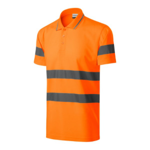 Koszulka polo unisex M2V9 - fluo pomarańczowy