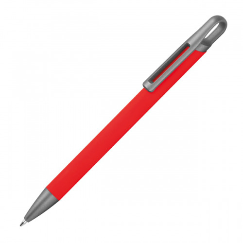 Długopis aluminiowy z recyklingu półżelowy KAROLINE Czerwony 1444005 