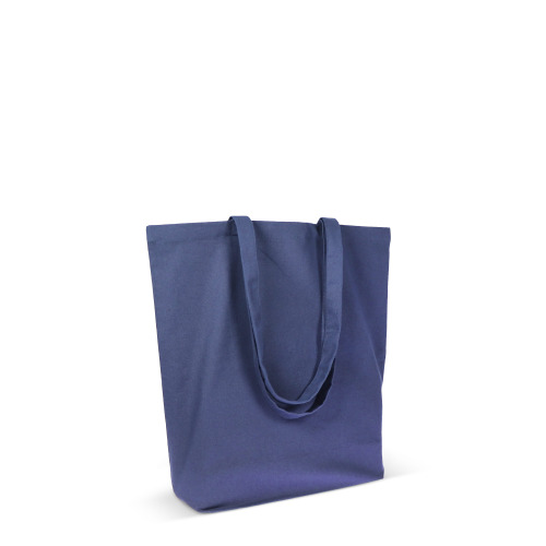 Torba z bawełny organicznej długa 270g/m² 42x12x43 cm Ciemnoniebieski LT95379-N0010 (2)