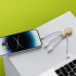 Xoopar Mr. Bio Bamboo Charging Cable Naturalny LT41016-N0094 (2) thumbnail