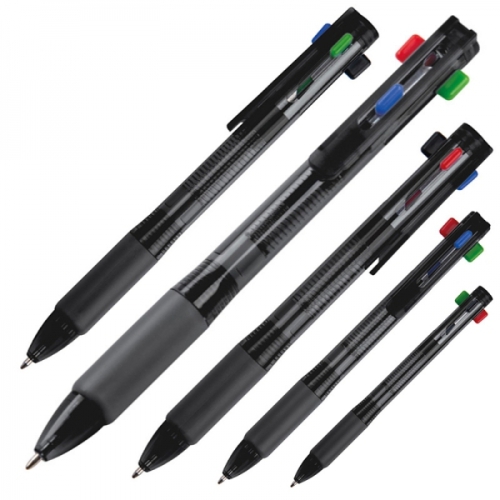 Długopis plastikowy 4w1 NEAPEL czarny 078903 (1)