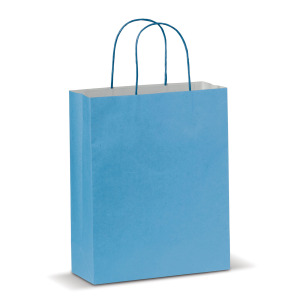 Średnia torba papierowa Eco 120g/m² Jasnoniebieski