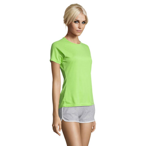 SPORTY Damski T-Shirt 140g Apple Green S01159-AG-S (2)