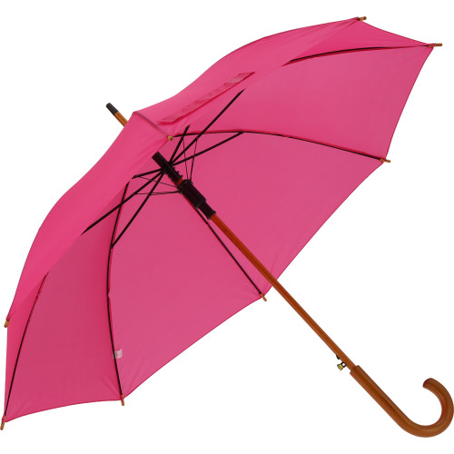 Parasol automatyczny drewniany Ø105 cm NANCY Różowy 513111 