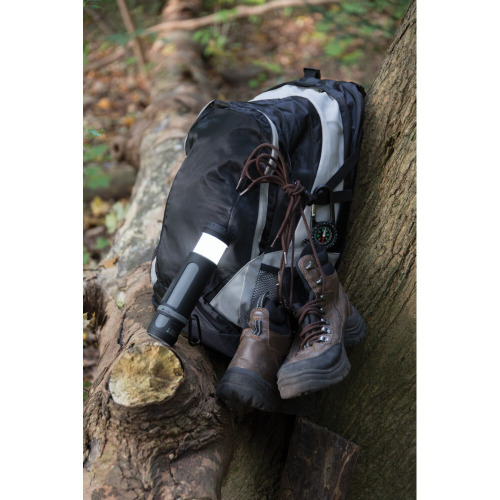 Głośnik bezprzewodowy 3W, power bank 4400 mAh, lampka Swiss Peak Czarny, szary P326.890 (14)