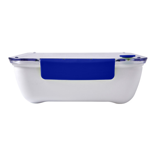 Pudełko śniadaniowe 920 ml, widelec Granatowy V7953-04 