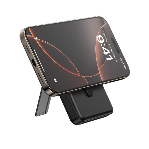 Power bank 10000 mAh, ładowarka bezprzewodowa Urban Vitamin Delano Czarny P322.7201 (4)