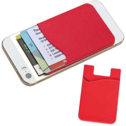 Pokrowiec na kartę do smartfona BORDEAUX czerwony 286405 (1)