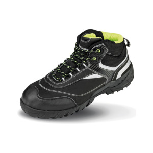 Buty ochronne Wysokie Wodoodporne Oddychajace - Black & Silver