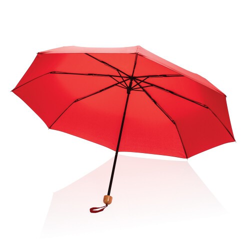 Mały bambusowy parasol 20.5" Impact AWARE rPET czerwony P850.574 (3)