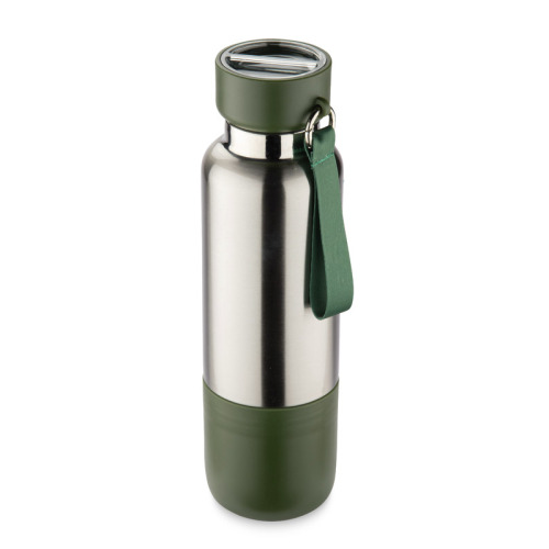 Butelka termiczna ze smyczką RON 500 ml Oliwkowy 16243-16 