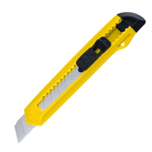 Duży nożyk do kartonu QUITO żółty