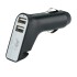Ładowarka samochodowa USB, młotek bezpieczeństwa, przecinak do pasów bezpieczeństwa czarny, srebrny P302.401 (3) thumbnail
