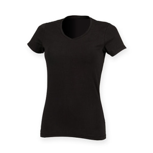 Damski T-shirt Slim Elastyczny