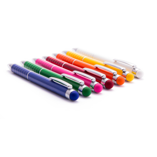 Długopis, touch pen żółty V1657-08 (2)