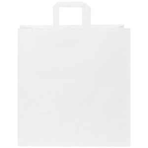 Torba z papieru Kraft z płaskimi uchwytami – 34 x 20 x 35 cm