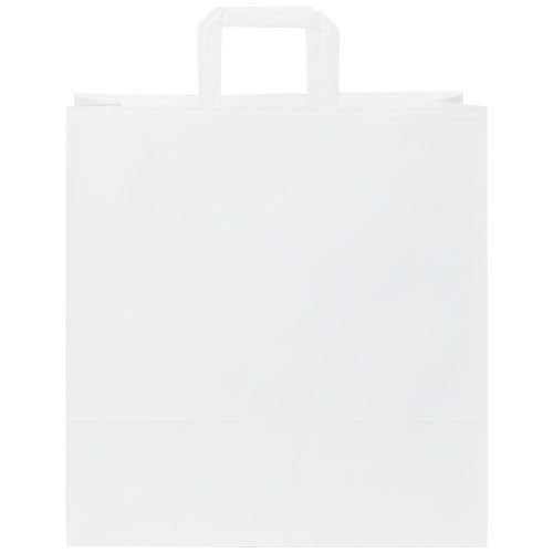 Torba z papieru Kraft z płaskimi uchwytami – 34 x 20 x 35 cm Biały 1PQ00701 (1)