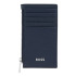 Portfel na karty z zamkiem Classic Grained Black Granatowy HLK518N (6) thumbnail