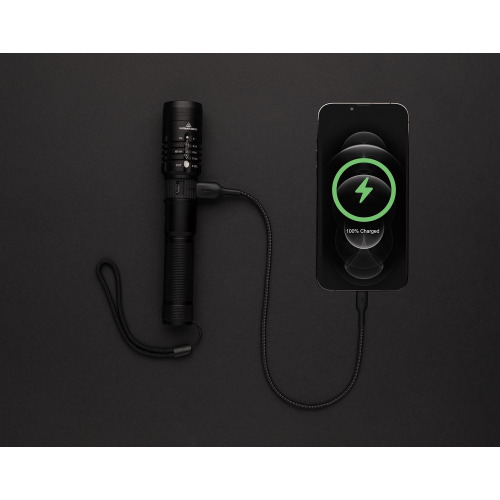 Latarka Gear X, ładowana przez USB Czarny P513.851 (13)