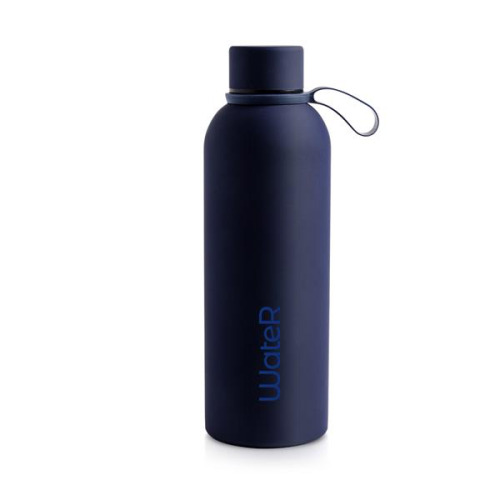 Butelka termosowa o pojemności 500 ml z gumowym wykończeniem / Thermal Czarny IP37072211 (4)