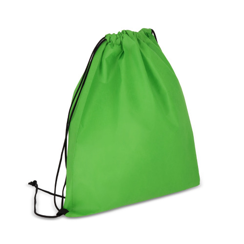 R-PET Worek ze sznurkiem z włókniny 38 x 42 cm 75 g/m² Jasnozielony LT91321-N0032 