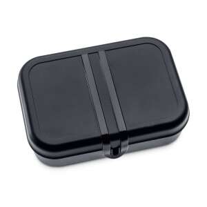 Lunchbox z separatorem Pascal L czarno-biały Koziol