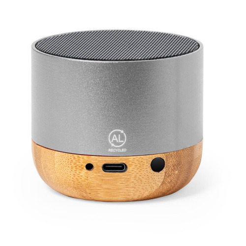 Głośnik bezprzewodowy 3W z aluminium z recyklingu Srebrny V2032-32 (1)
