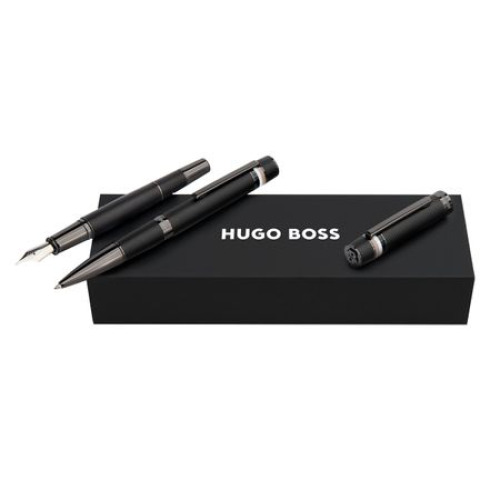 Zestaw upominkowy Hugo Boss długopis i pióro wieczne HSF5212A + HSF5214A Czarny HPBP521A 