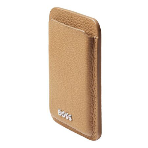 Magnetyczne etui na karty do smartfona Magnet Mobile Classic Grained Camel Camel HLJ416X (1)