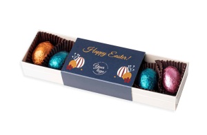 Zestaw czekoladek nadziewanych Easter Treasure Box wielokolorowy