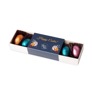 Zestaw czekoladek nadziewanych Easter Treasure Box wielokolorowy