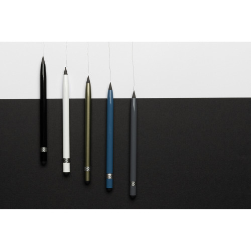 Aluminiowy ołówek z gumką szary P611.122 (5)