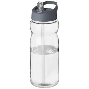 Bidon H2O Base® o pojemności 650 ml z wieczkiem z słomką Przezroczysty