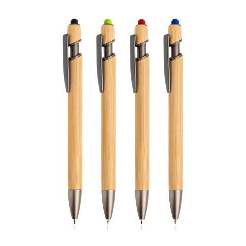 Długopis bambusowy z touchpenem / Boouchllor Czerwony IP13152352 (6)