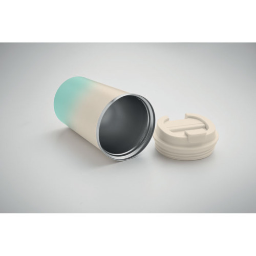 Kubek dwuścienny 350 ml Miętowy Zielony MO2885-77 (5)