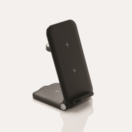 Ładowarka bezprzewodowa 3 w 1, 15W Powerpal Czarny P309.0601 (11)