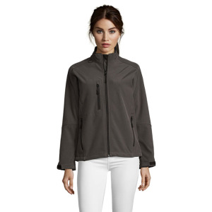 ROXY Damski softshell 340g Szarość Węgla Drzewnego
