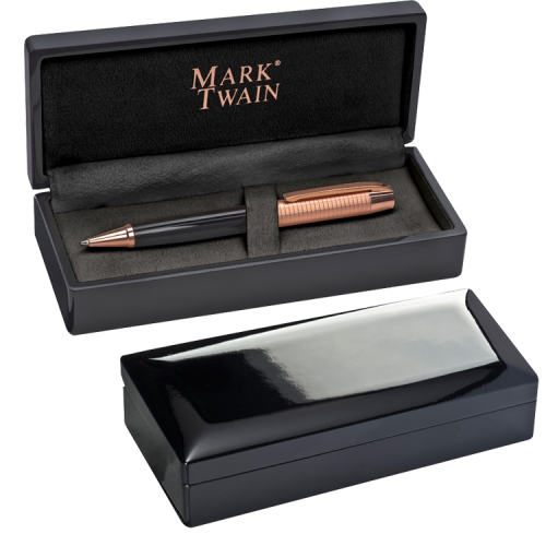 Długopis metalowy Mark Twain Czarny 1303403 