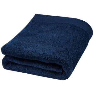 Ellie bawełniany ręcznik kąpielowy o gramaturze 550 g/m² i wymiarach 70 x 140 cm Granatowy