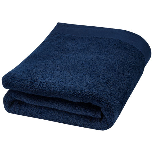 Ellie bawełniany ręcznik kąpielowy o gramaturze 550 g/m² i wymiarach 70 x 140 cm Granatowy 11700655 