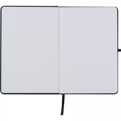 Notatnik A5 w linie z materiałów z recyklingu LORENA Czarny 2875903 (5)