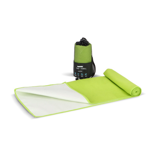 R-PET Szybkoschnący ręcznik 40×80 cm z woreczkiem, sublimacja. Jasnozielony LT97214-N0032 